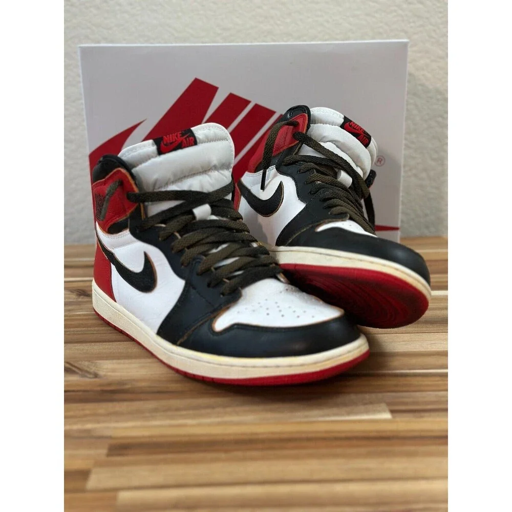 Size 11 - Nike Air Jordan 1 Retro OG 'Custom' 'Black Toe' - 555088-161